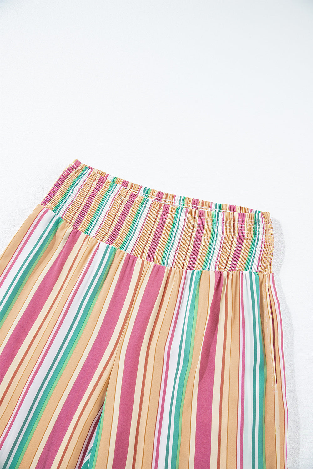 Multicolor Striped High Waist Wide Pants