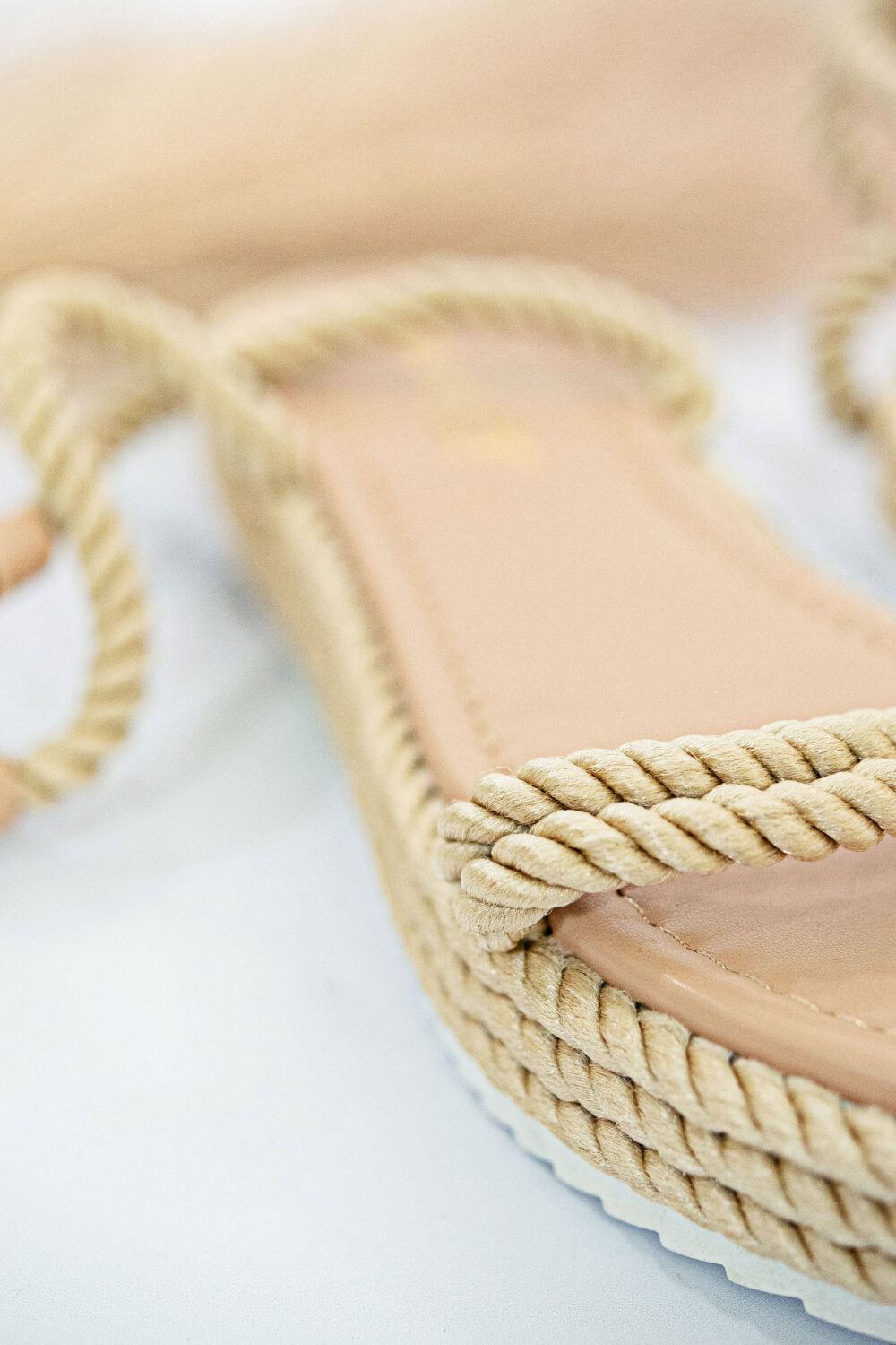 KAYLEEN Learning the Ropes Lace-Up Espadrille Sandals