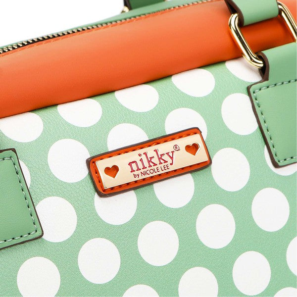Nikky Love Polka Dot Bowler Bag