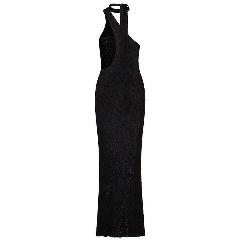 Sexy Halter Neck Sleeveless Cut Out Cover Up