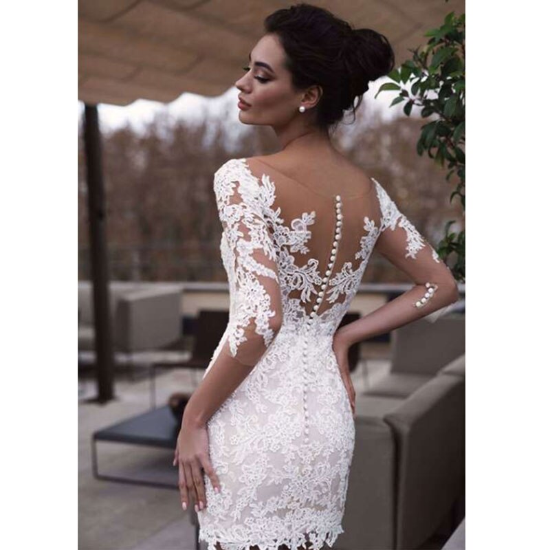 Ivory White Lace Cocktail Dress - Love Me