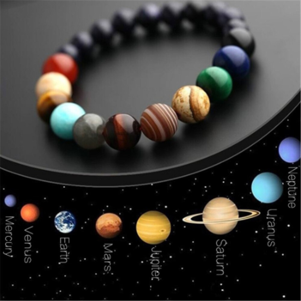 Unisex Natural Stone Universe Yoga Bracelet - Love Me